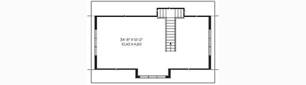 Home Plan - Traditional Floor Plan - Upper Floor Plan #23-440