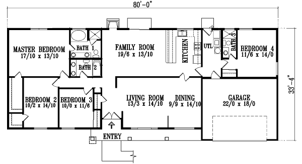 House Plan Design - Mediterranean Floor Plan - Main Floor Plan #1-892