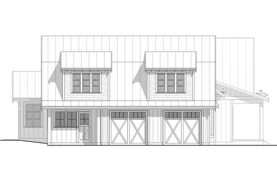 Exterior - Other Elevation for Farmhouse House Plan #1086-2 - 4 bed, 3.5 bath
