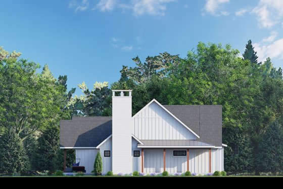 Exterior - Other Elevation 1 for Farmhouse House Plan #1088-11 - 3 bed, 2 bath