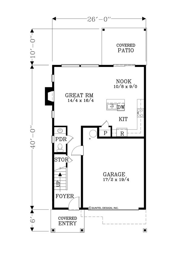 Home Plan - Craftsman Floor Plan - Main Floor Plan #53-705