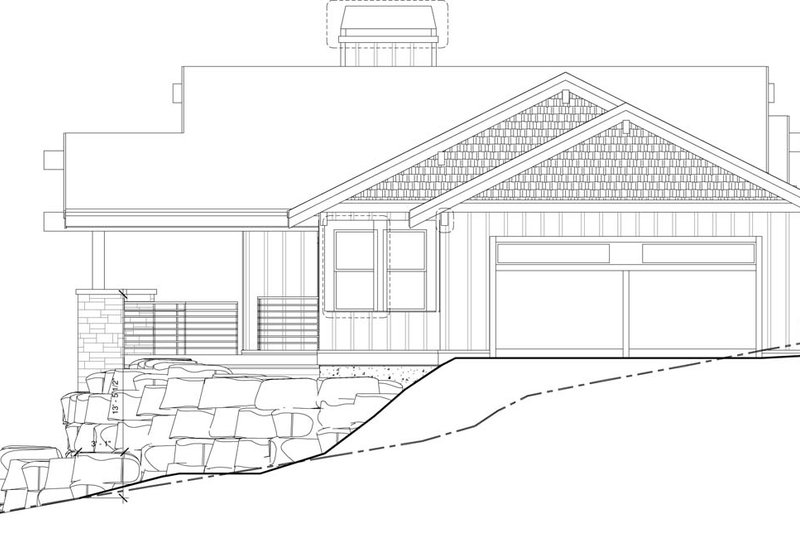 House Blueprint - Exterior - Other Elevation 4 for Craftsman House Plan #895-49 - 3 bed, 2.5 bath