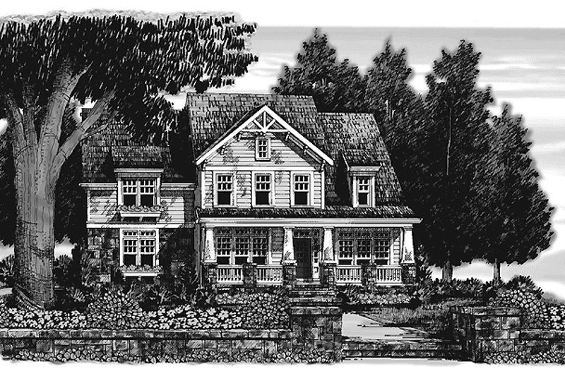 Home Plan - Exterior - Front Elevation 3 for Craftsman House Plan #927-165 - 5 bed, 3 bath