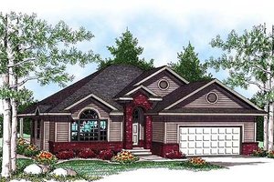 Ranch Exterior - Front Elevation Plan #70-926