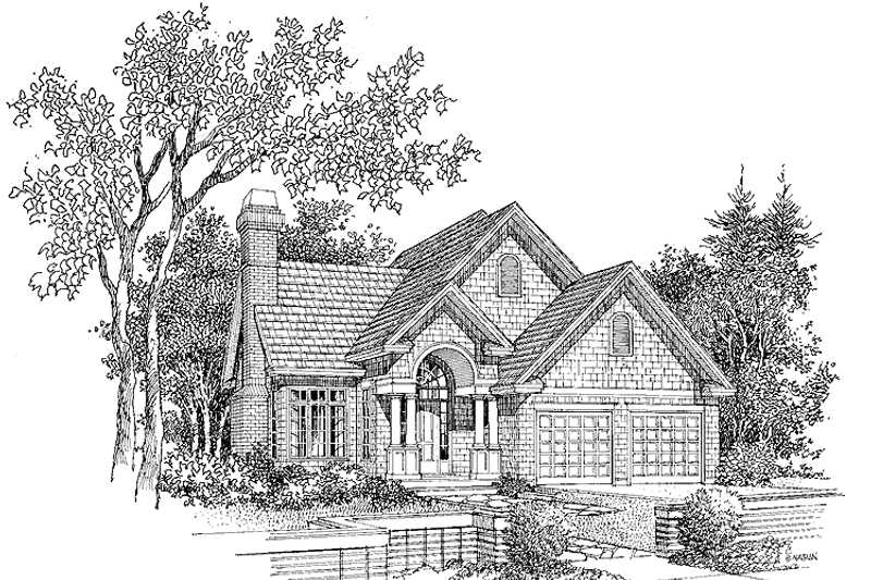 Home Plan - Exterior - Front Elevation 3 for Country House Plan #929-93 - 3 bed, 2.5 bath