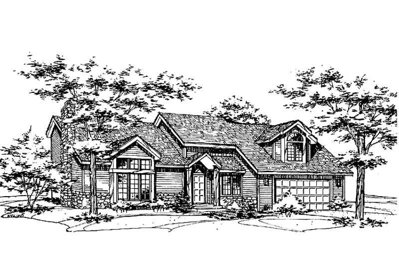 Dream House Plan - Contemporary Exterior - Front Elevation Plan #320-855