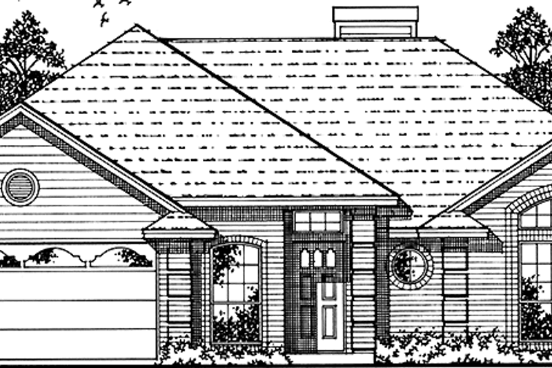 Dream House Plan - Country Exterior - Front Elevation Plan #42-654