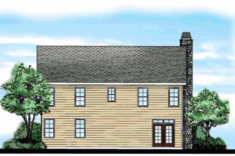 Home Plan - Exterior - Rear Elevation for Country House Plan #927-163 - 3 bed, 2.5 bath