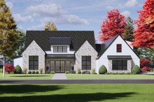 European Exterior - Front Elevation Plan #1096-61