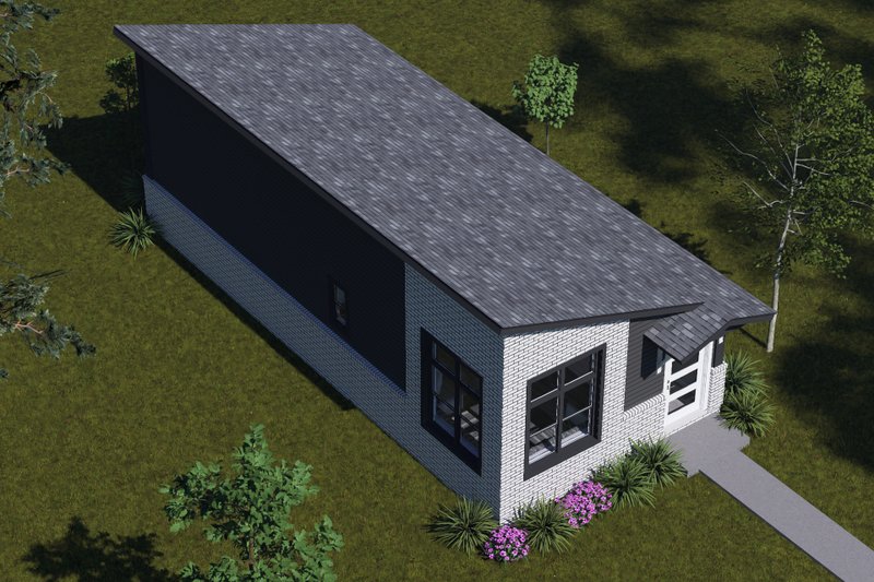 Dream House Plan - Exterior - Other Elevation 3 for Modern House Plan #513-2435 - 1 bed, 1 bath