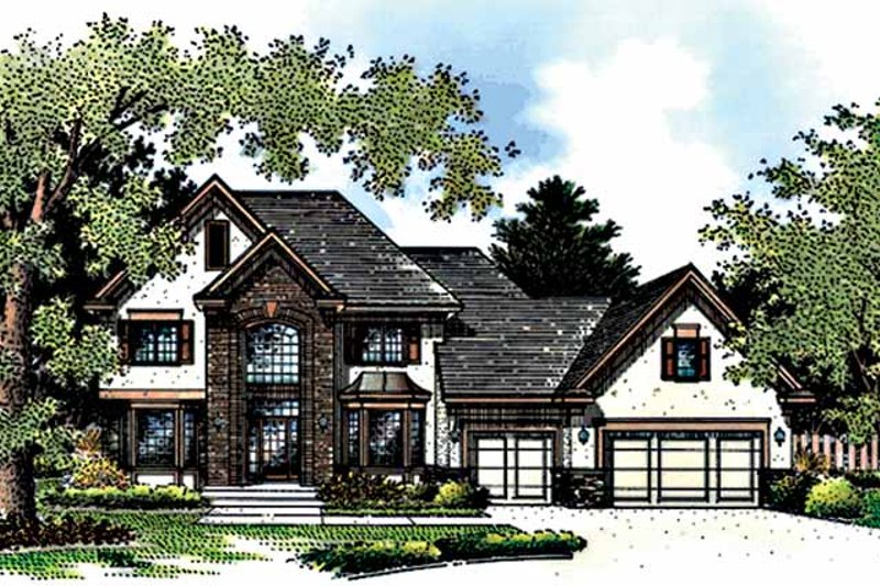 Home Plan - Country Exterior - Front Elevation Plan #51-900