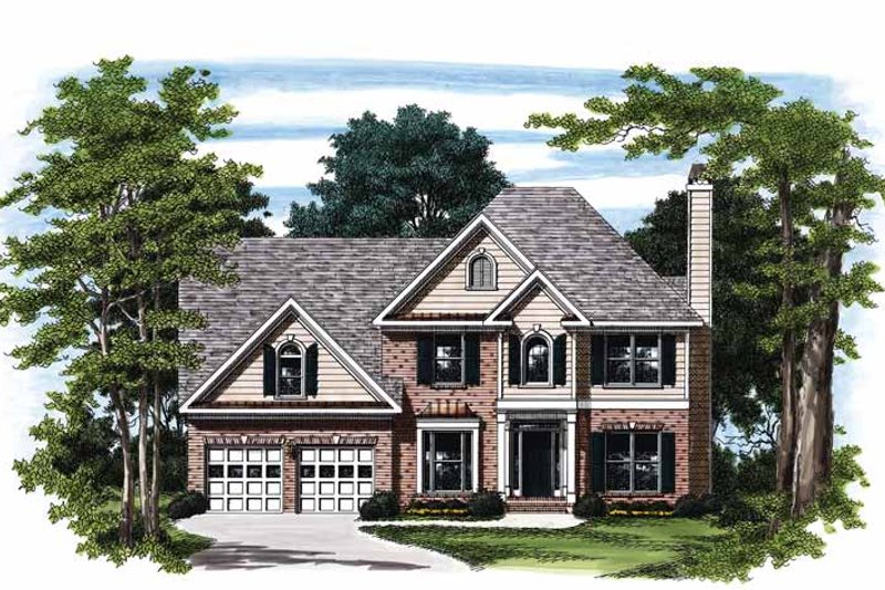 Architectural House Design - Colonial Exterior - Front Elevation Plan #927-166