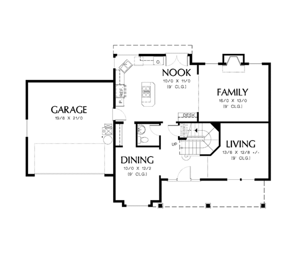 House Design - Country Floor Plan - Main Floor Plan #48-781