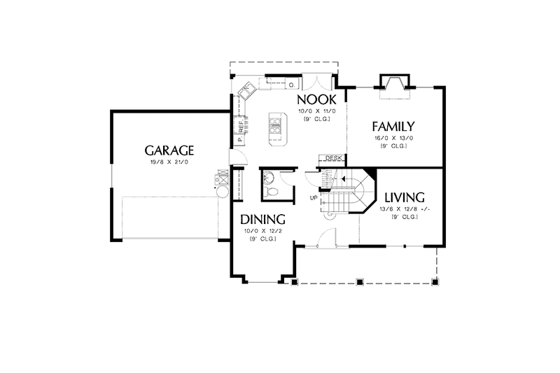 Home Plan - Floor Plan - Main Floor for Country House Plan #48-781 - 4 bed, 2.5 bath