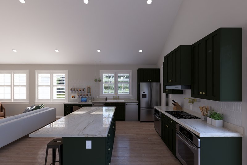 House Blueprint - Interior - Kitchen 1 for Craftsman House Plan #1060-479 - 3 bed, 2.5 bath