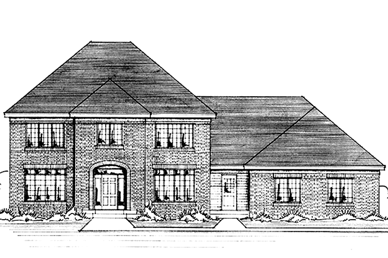 Home Plan - Exterior - Front Elevation 3 for Colonial House Plan #51-937 - 4 bed, 2.5 bath
