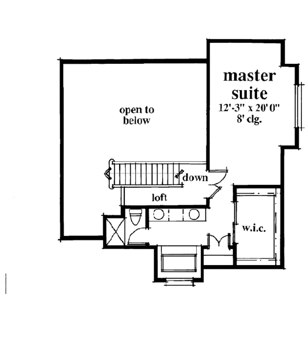 Country Floor Plan - Upper Floor Plan #930-29