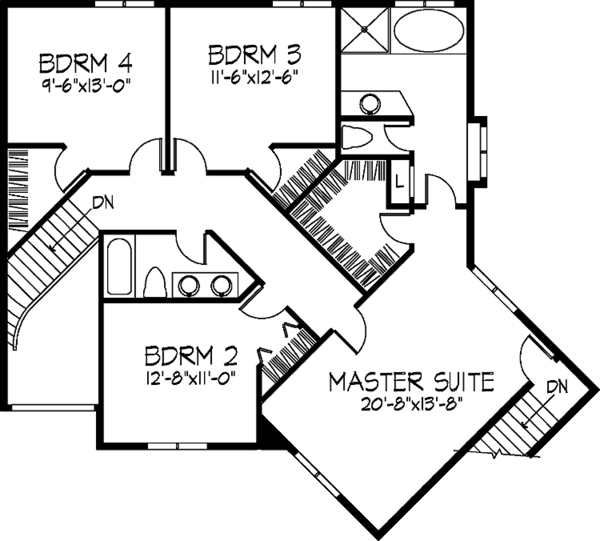 Home Plan - European Floor Plan - Upper Floor Plan #320-910