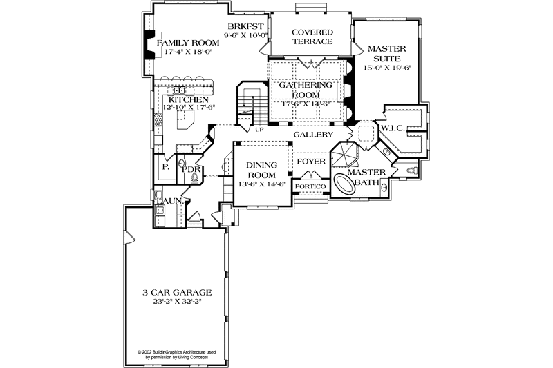 Dream House Plan - Floor Plan - Main Floor for Traditional House Plan #453-589 - 4 bed, 3.5 bath