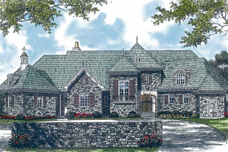 Architectural House Design - Country Exterior - Front Elevation Plan #453-369