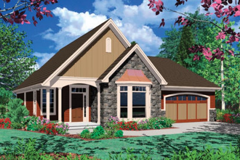 Architectural House Design - Farmhouse Exterior - Front Elevation Plan #48-274