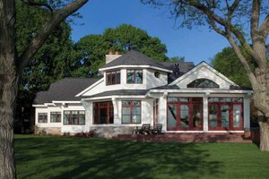 Exterior - Rear Elevation 1 for Country House Plan #928-233 - 4 bed, 4 bath