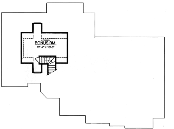 Dream House Plan - Traditional Floor Plan - Upper Floor Plan #40-481