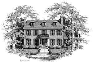 Dream House Plan - Exterior - Front Elevation for Classical House Plan #952-131 - 3 bed, 3.5 bath