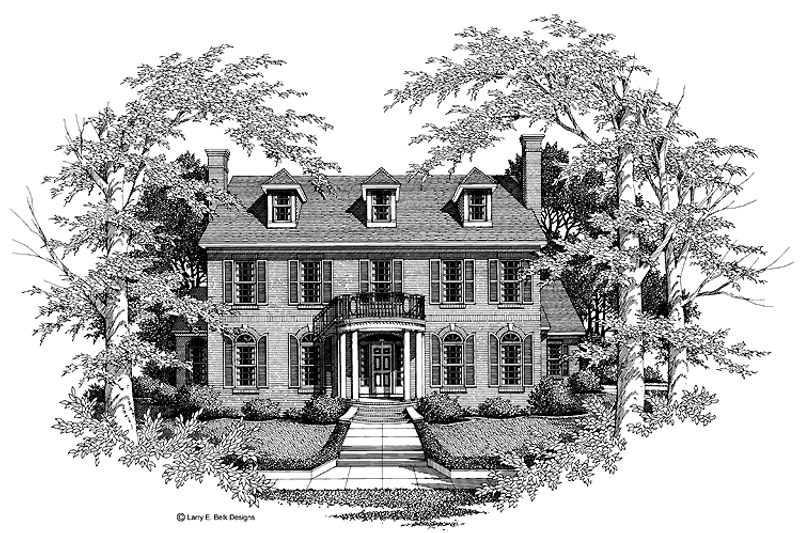 Dream House Plan - Classical Exterior - Front Elevation Plan #952-131