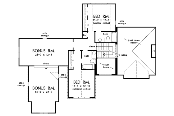 Floor Plan - Upper Floor for Country House Plan #929-548 - 4 bed, 4 bath