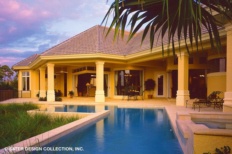 House Blueprint - Exterior - Outdoor Living for Mediterranean House Plan #930-190 - 4 bed, 6.5 bath