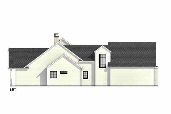 Exterior - Other Elevation for Farmhouse House Plan #1096-77 - 3 bed, 2 bath