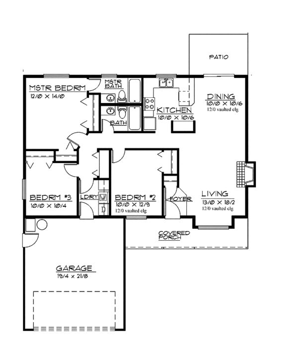 House Plan Design - Country Floor Plan - Main Floor Plan #997-28