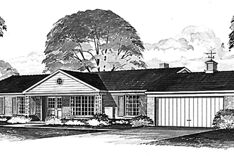 House Design - Colonial Exterior - Front Elevation Plan #72-518