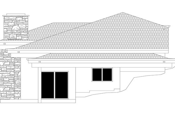 Exterior - Other Elevation 1 for Contemporary House Plan #943-19 - 3 bed, 2 bath