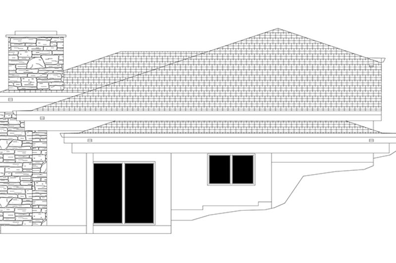 Architectural House Design - Exterior - Other Elevation 1 for Contemporary House Plan #943-19 - 3 bed, 2 bath
