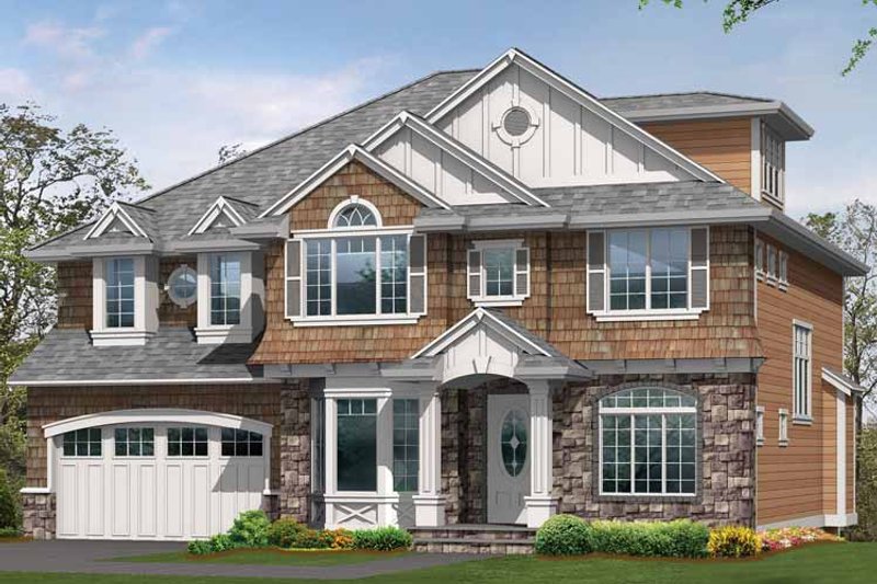 Dream House Plan - Exterior - Front Elevation 3 for Craftsman House Plan #132-433 - 4 bed, 3.5 bath