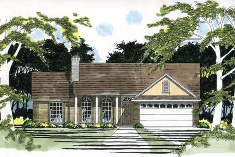 Home Plan - Ranch Exterior - Front Elevation Plan #472-125