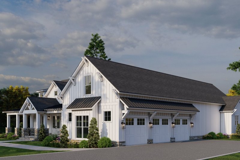 House Design - Exterior - Front Elevation 4 for Farmhouse House Plan #923-382 - 3 bed, 2.5 bath