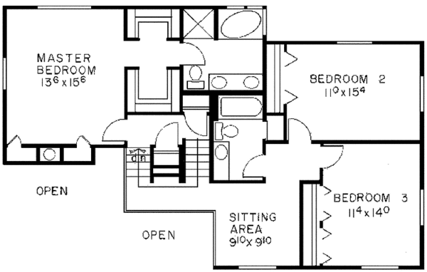 Dream House Plan - Contemporary Floor Plan - Upper Floor Plan #60-749