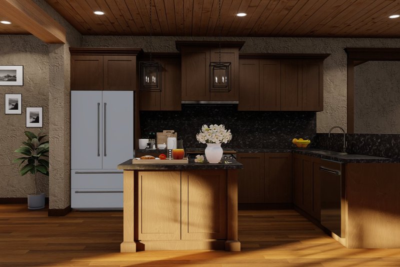House Blueprint - Interior - Kitchen 1 for European House Plan #17-2260 - 3 bed, 2.5 bath