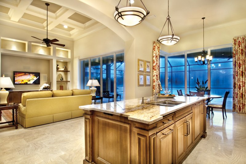 House Blueprint - Interior - Kitchen 1 for Mediterranean House Plan #930-446 - 3 bed, 3.5 bath
