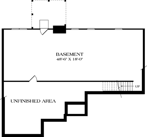 Architectural House Design - Traditional Floor Plan - Lower Floor Plan #453-493