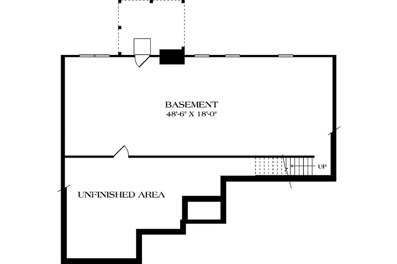 Home Plan - Floor Plan - Lower Floor for Traditional House Plan #453-493 - 3 bed, 2 bath