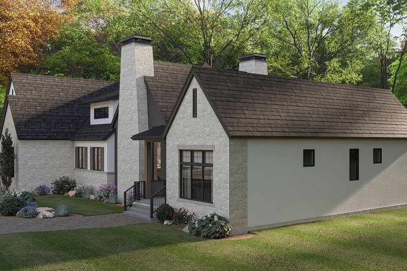 Architectural House Design - Exterior - Other Elevation 2 for Cottage House Plan #455-784 - 3 bed, 2.5 bath