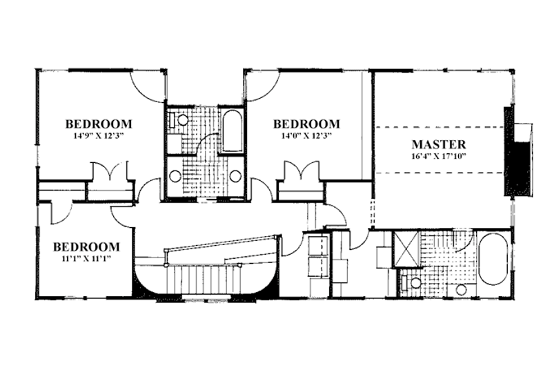 Home Plan - Floor Plan - Main Floor for Craftsman House Plan #961-2 - 4 bed, 2.5 bath