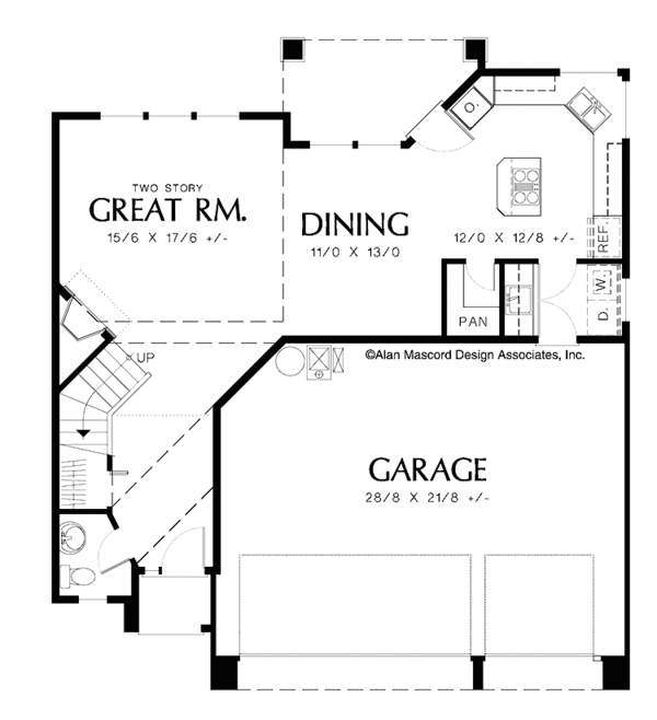 Traditional Floor Plan - Main Floor Plan #48-826