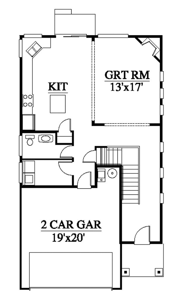 Contemporary Floor Plan - Main Floor Plan #951-16