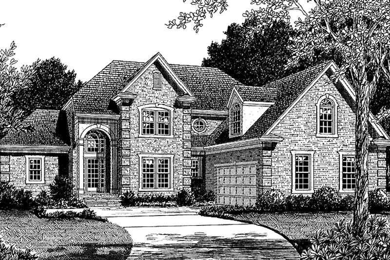 Home Plan - Exterior - Front Elevation 3 for Traditional House Plan #453-405 - 3 bed, 3.5 bath