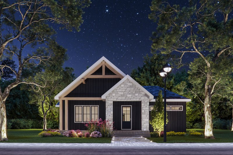 House Blueprint - Farmhouse Exterior - Front Elevation Plan #23-2758